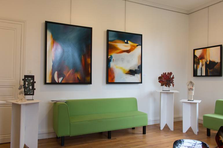 Original Abstract Expressionism Abstract Painting by Dominique Prevots