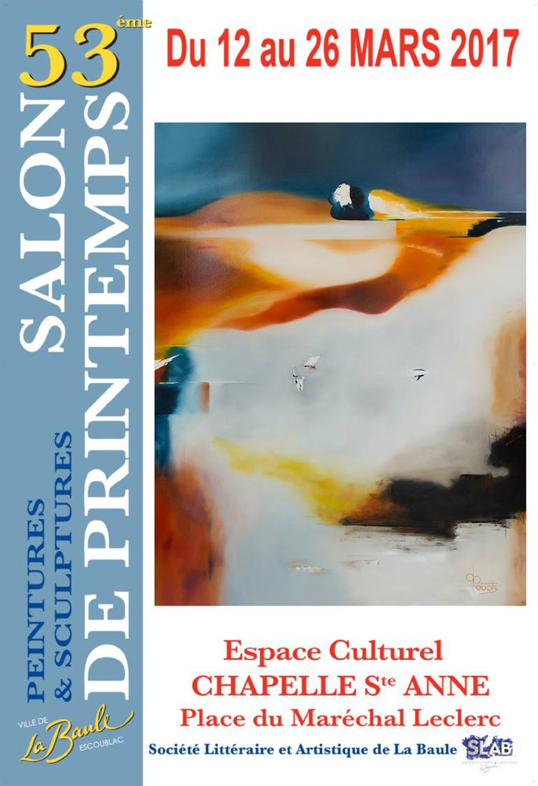 Original Abstract Expressionism Abstract Painting by Dominique Prevots