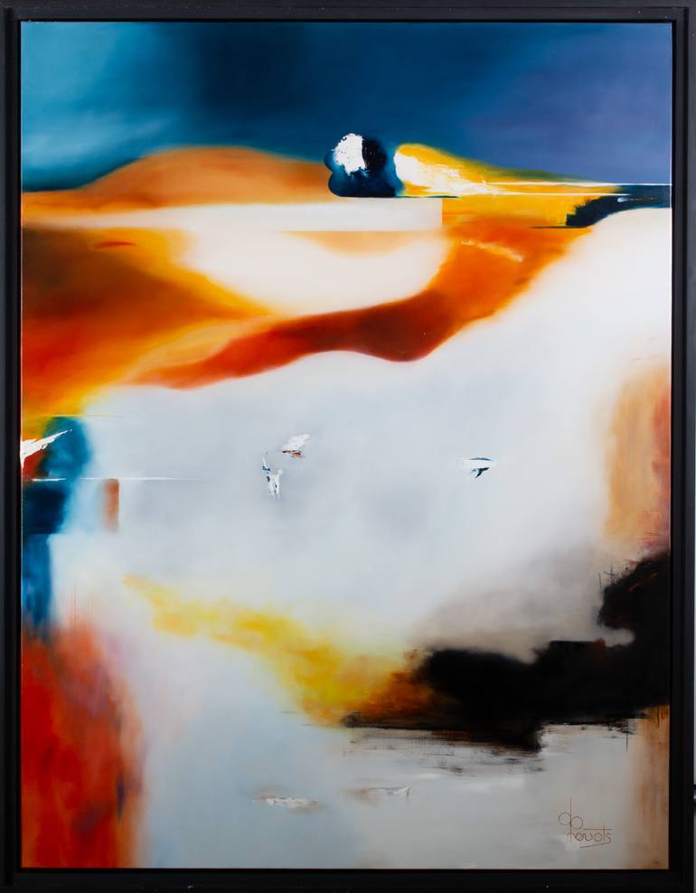 Original Abstract Expressionism Abstract Painting by Dominique Prevots