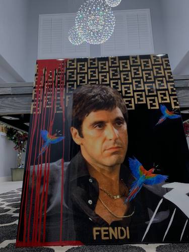 Original Pop Culture/Celebrity Collage by Irving Rodriguez