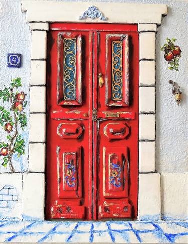 Traditional Mediterranean-Greek front door- Mediterranean aesthetic thumb