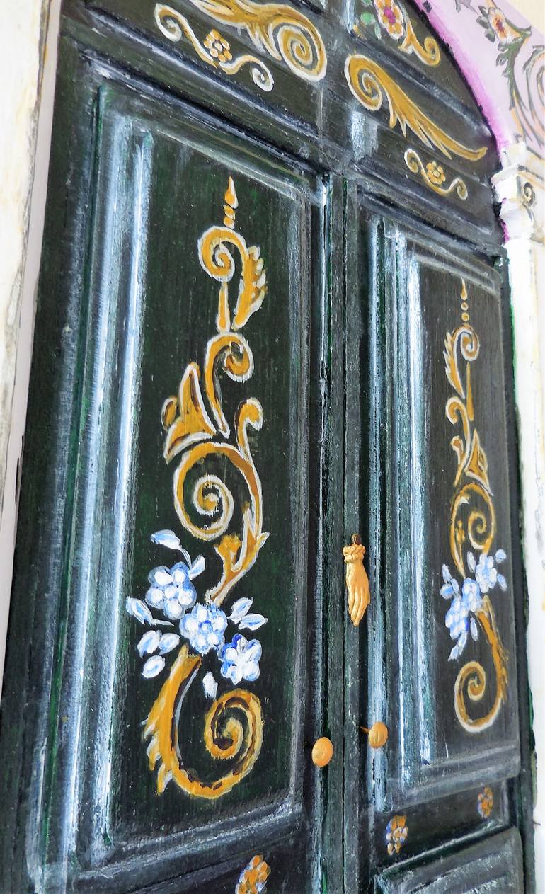 Original Folk Architecture Painting by Dimitrios Manos