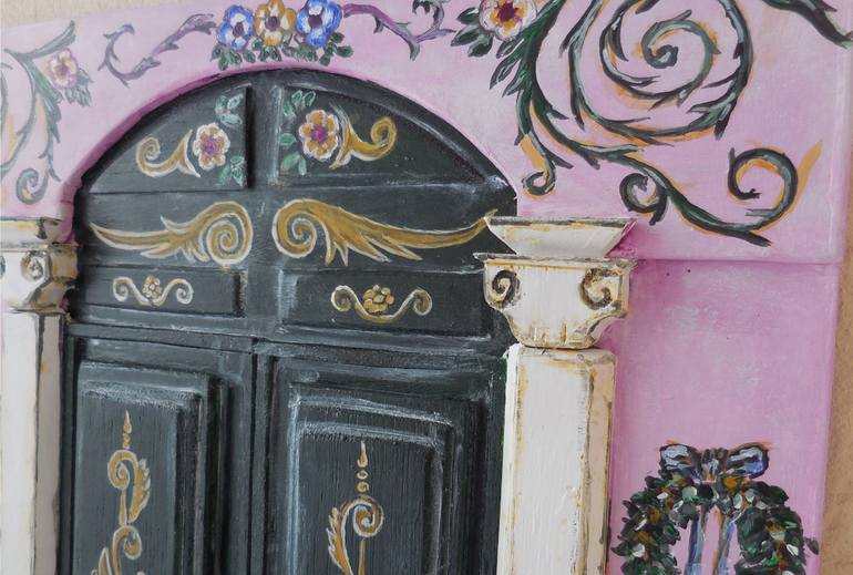 Original Folk Architecture Painting by Dimitrios Manos
