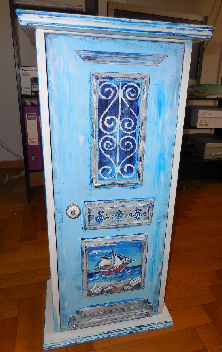 Original Folk Architecture Painting by Dimitrios Manos