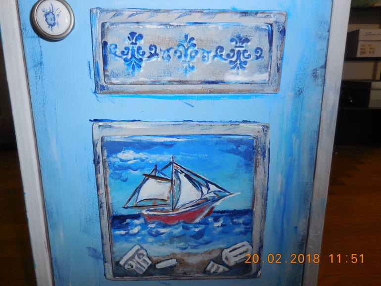 Original Folk Architecture Painting by Dimitrios Manos