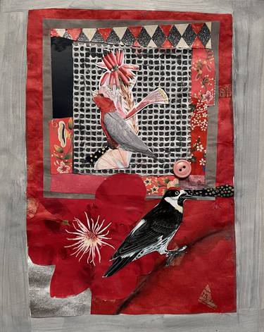 Print of Contemporary Animal Collage by marla faith