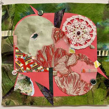 Original Abstract Floral Mixed Media by marla faith