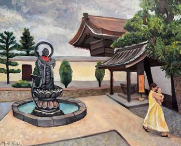Original Realism Garden Painting by Marla Faith