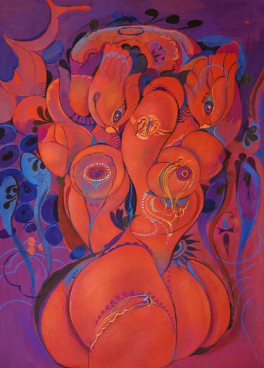 Print of Erotic Paintings by Ashot Saribekyan