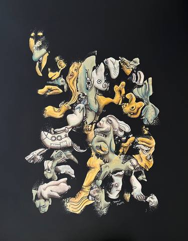 Original Figurative Abstract Painting by Danilo Mileta