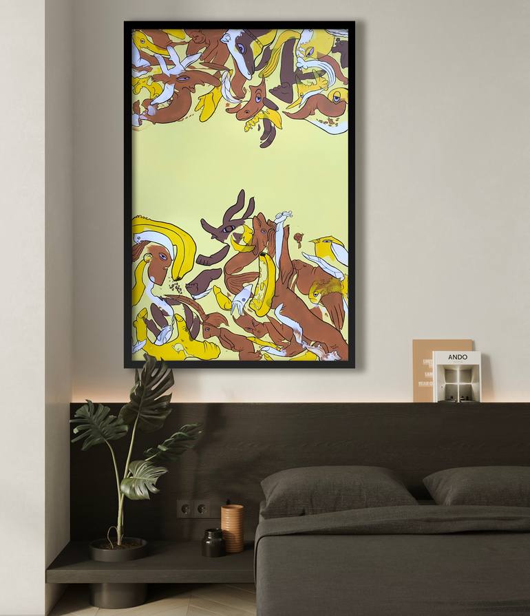 Original Surrealism Abstract Painting by Danilo Mileta