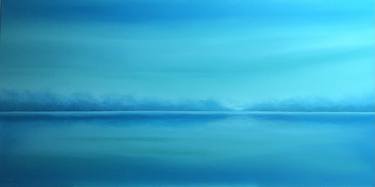 Turquoise water and ocean skyline - blue seascape, waves thumb