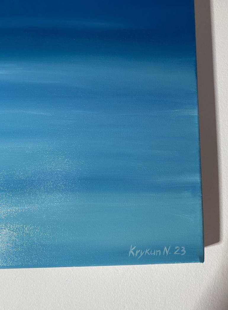 Original Abstract Seascape Painting by Nataliia Krykun