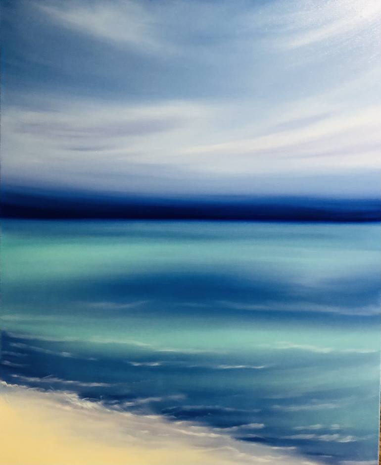 Print of Abstract Seascape Paintings by Nataliia Krykun