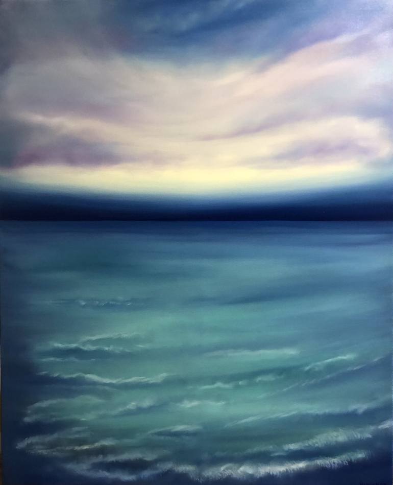 Print of Abstract Seascape Paintings by Nataliia Krykun