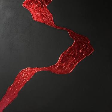 From the series “Force of Nature” - 3D, plaster, red gold leafing thumb