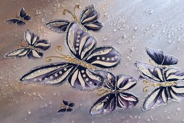 3D SILVER BUTTERFLIES thumb