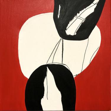 Red kiss ( Love), 2022 abstract painting thumb