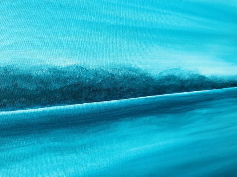 Original Minimalism Seascape Painting by Natalia Krykun