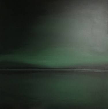 “Green dark lake“ - minimalism abstraction seascape water thumb