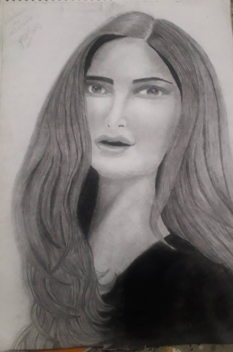 KATRINA KAIF Drawing by Amrita Shetty | Saatchi Art