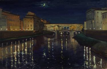 Original Fine Art Cities Painting by Andrey Kateryniuk