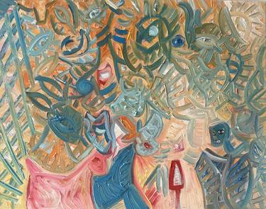 Original Abstract Expressionism Abstract Painting by Zachary Carlton