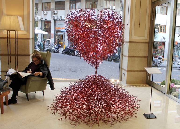 Original Figurative Love Sculpture by Alter Ego Davide Pisapia