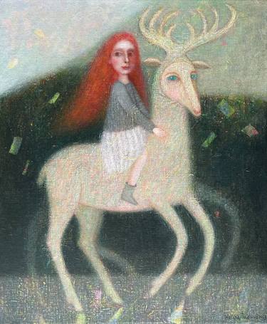 Original Fantasy Painting by Halina Ivanova