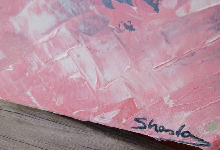 Original Abstract Beach Painting by Laura Shasta Muller