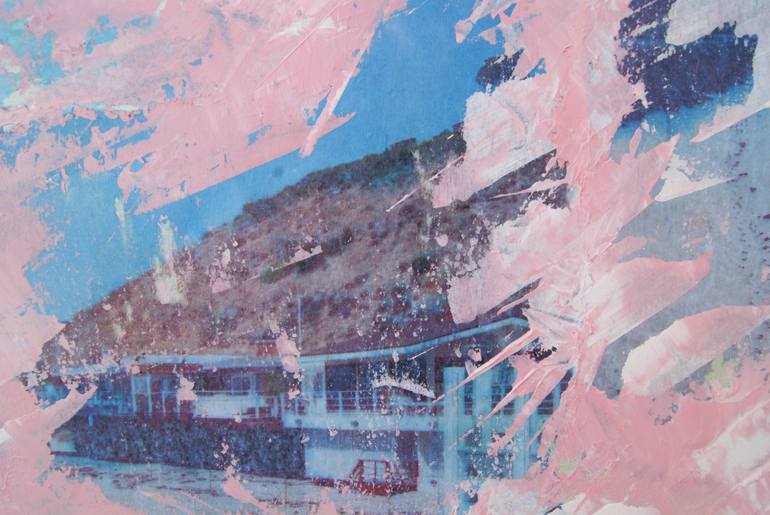 Original Abstract Beach Painting by Laura Shasta Muller