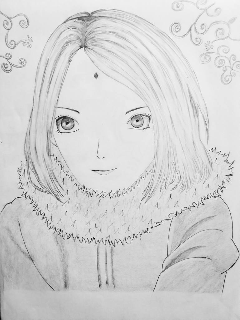 Artwork, A simple anime Drawing Draw On Sheet Paper