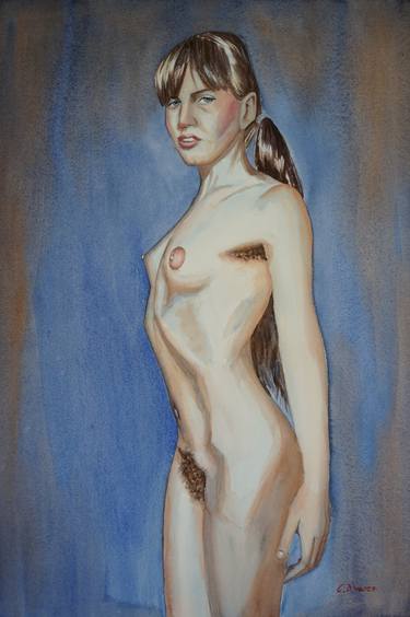 Print of Realism Nude Paintings by Carmen Alvarez