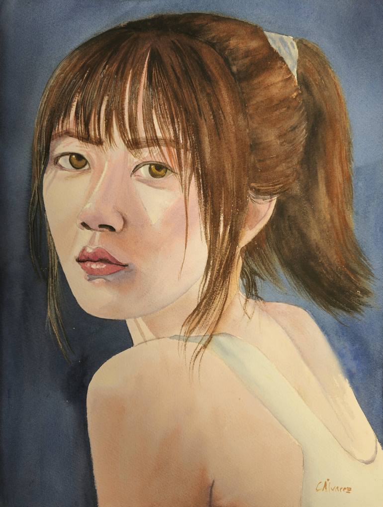 Print of Figurative Women Paintings by Carmen Alvarez