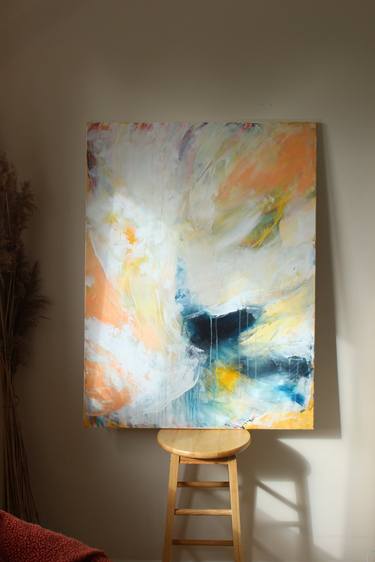 Abstract large painting "Flow" thumb