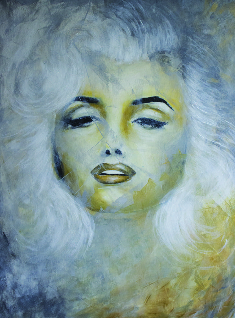 Marilyn Monroe portrait Painting by Ingrida Blinkeviciute | Saatchi Art