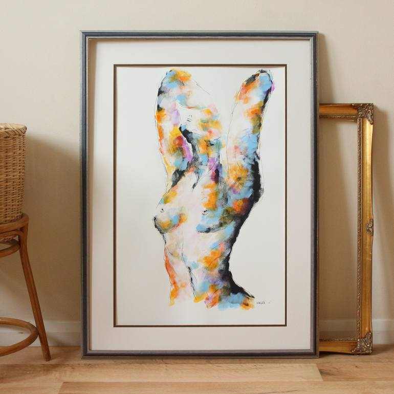 Original Figurative Abstract Painting by Ingrida Blinkeviciute