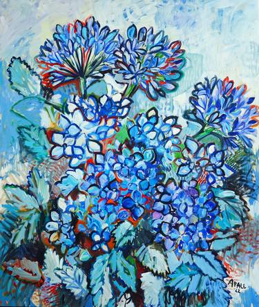 Original Floral Paintings by Katerina Apale
