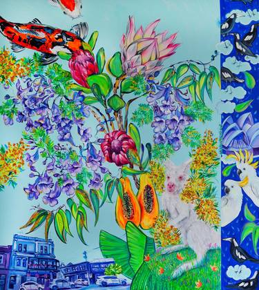 Original Floral Paintings by Katerina Apale