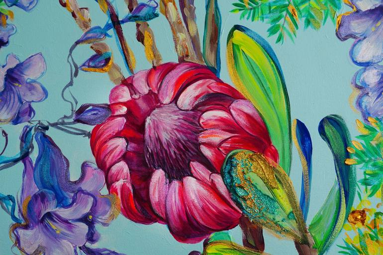 Original Floral Painting by Katerina Apale