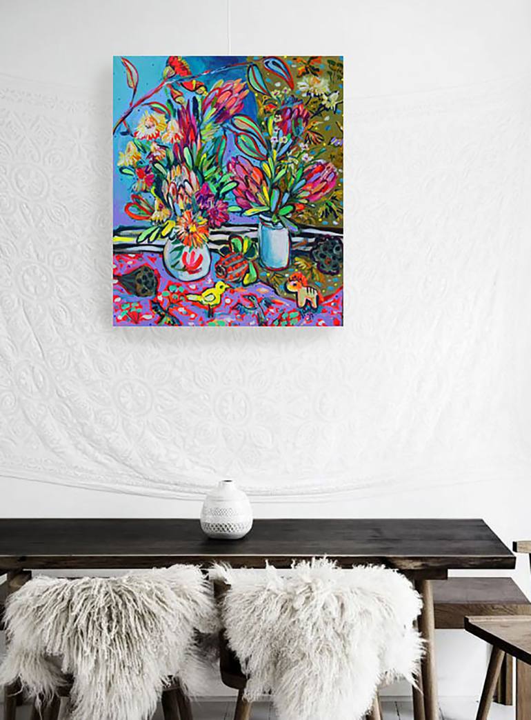 Flowers Painting by Katerina Apale | Saatchi Art