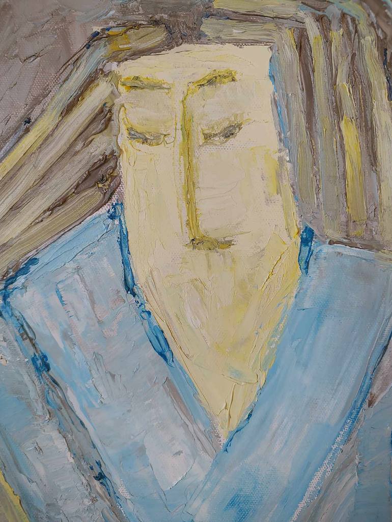 Original Abstract People Painting by Anna Marinova