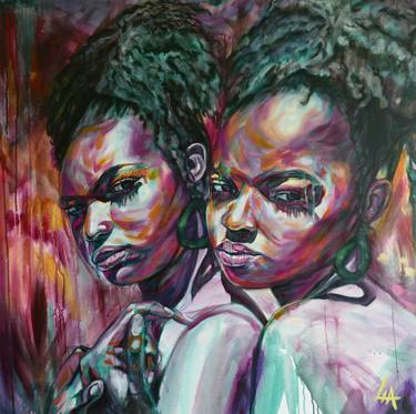 Original Figurative Portrait Paintings by Lia FolieDouce