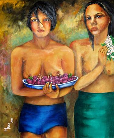 Original Expressionism Women Paintings by Miriam Besa