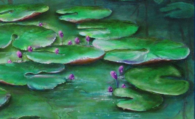 Original Impressionism Water Painting by Miriam Besa