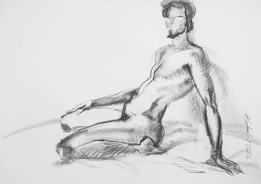 Original Fine Art Nude Drawings by Anatol Sokolov