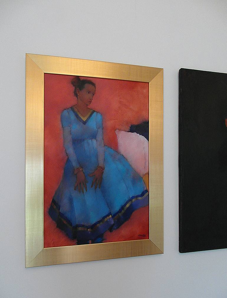 Original Figurative Women Painting by Nicholas Robertson