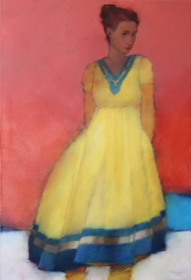 Yellow Anarkali thumb