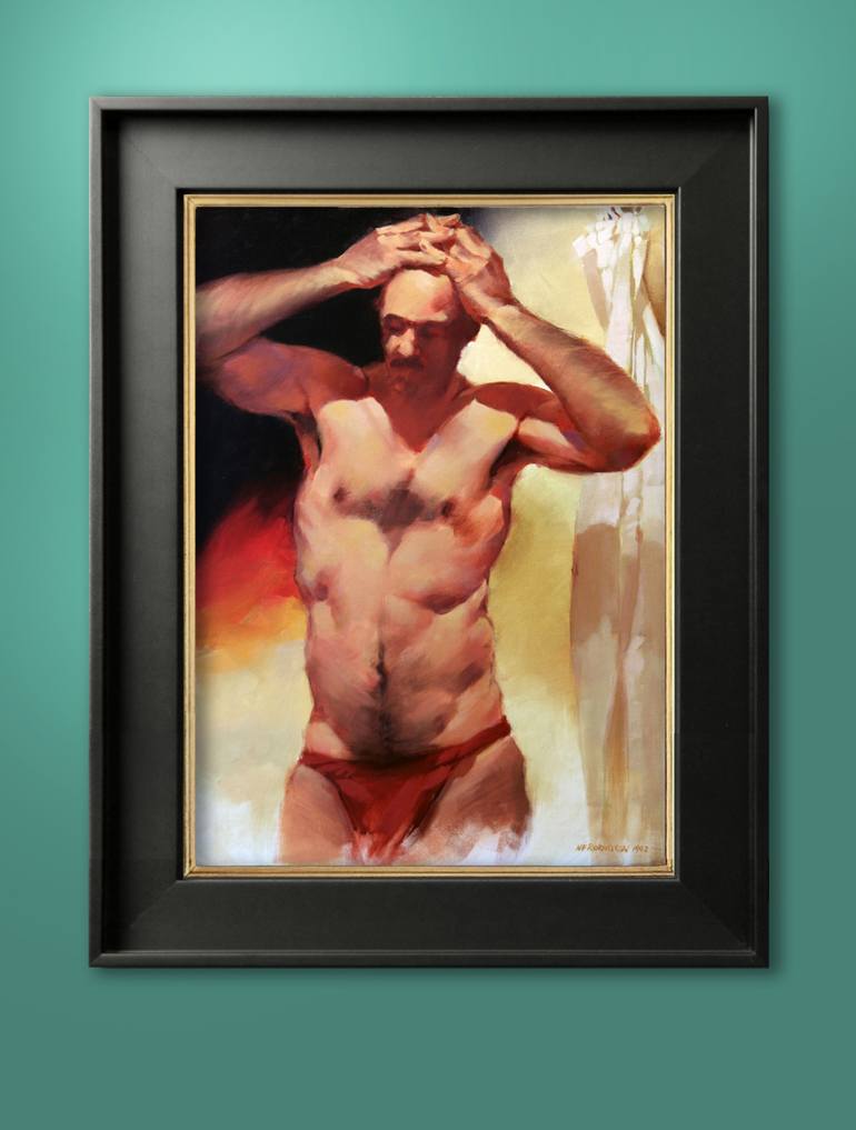 Original Figurative Men Painting by Nicholas Robertson