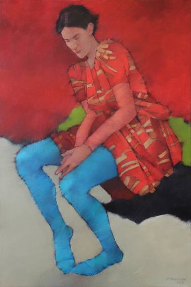 Original Figurative Women Paintings by Nicholas Robertson